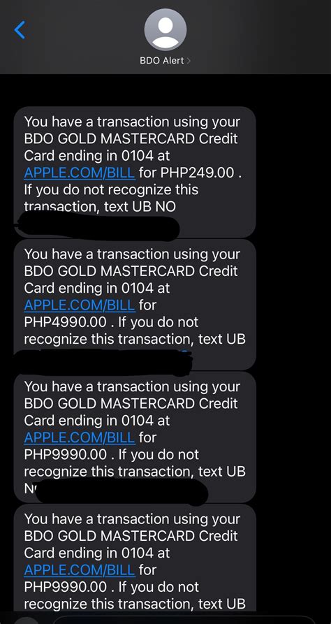 Got unauthorized transactions with my BDO Gold : .